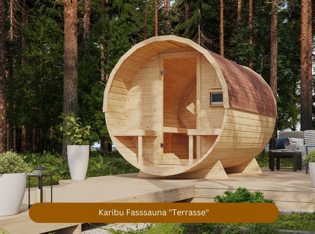 Fasssauna mit Elektroofen