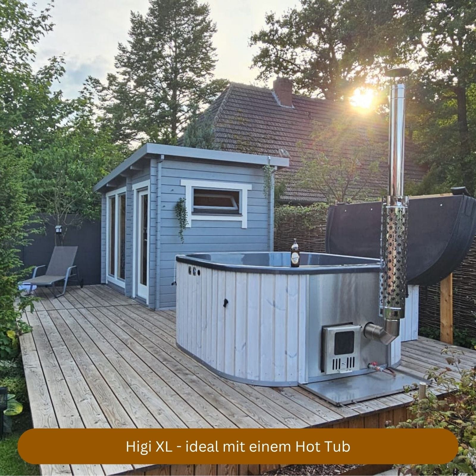 Blockbohlensauna Higi XL