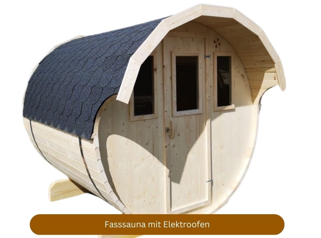 Fasssauna mit Elektroofen