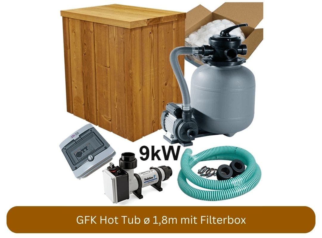 GFK Hot Tub mit Innenofen von Baltresto