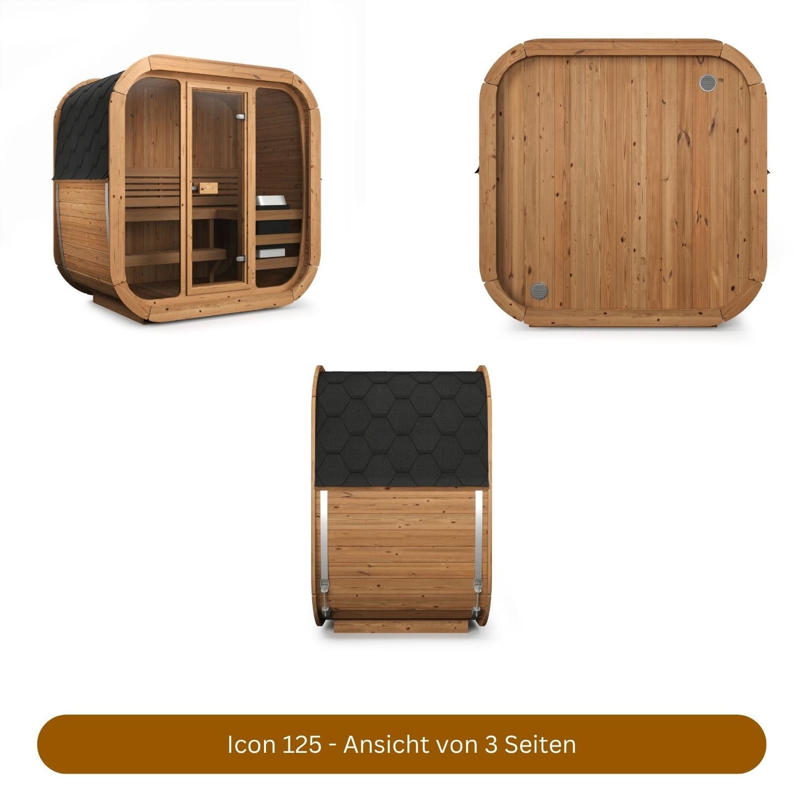 Icon 125 - Mini Sauna für den Garten